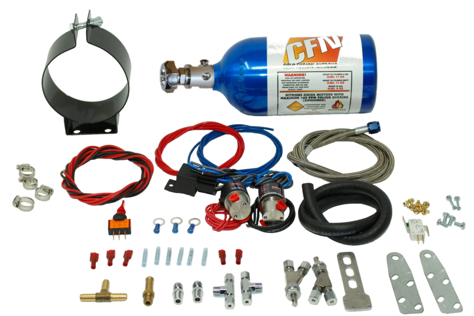 Dual Nozzle Fuel Injection Motorcycle Or Snowmobile Nitrous Kit Up To